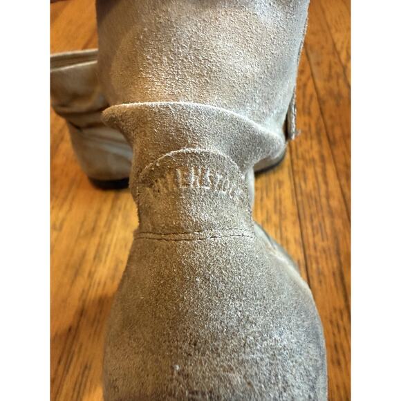 Birkenstock Boots Womens Size 9 40 Suede Ankle Booties Made in Portugal Zip - Picture 6 of 10